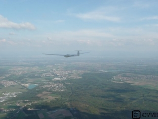  Iniciación de un planeador en Haguenau 